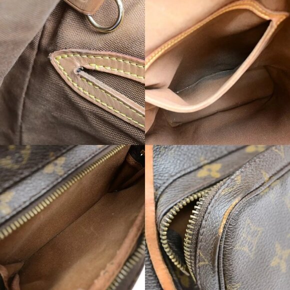LOUIS VUITTON Montsouris GM Backpack Bag Monogram Leather Brown M51135 70ED741 main image 16